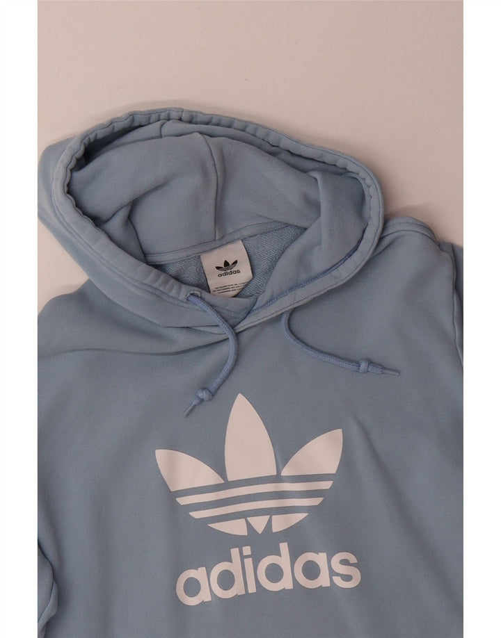 ADIDAS Pull à capuche graphique homme en coton bleu moyen