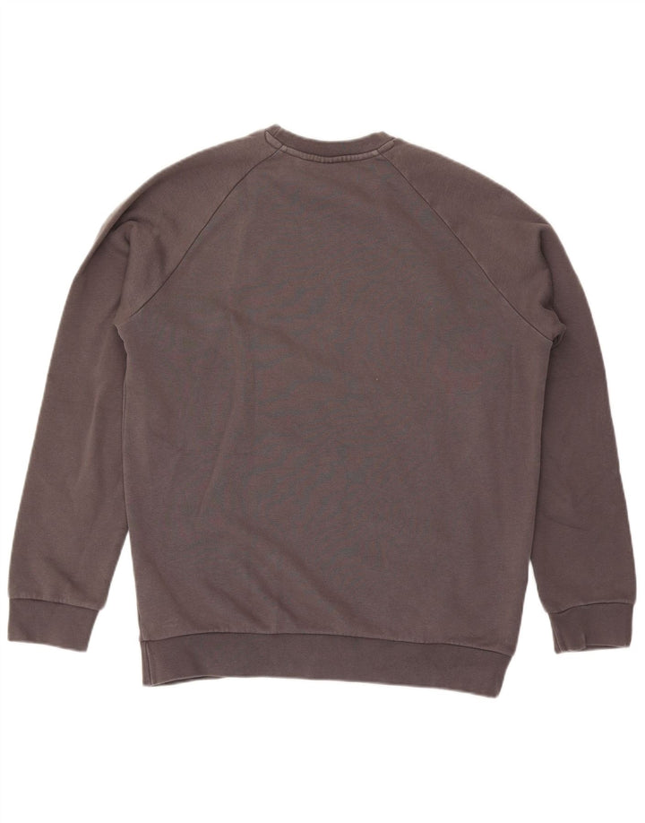 Adidas Sweat-Shirt Homme Gris Moyen Coton