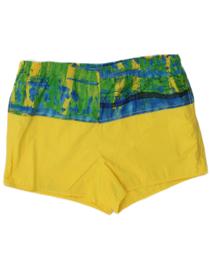 OCEANO Short de Bain IT 48 Homme Colorblock Jaune Moyen Polyamide
