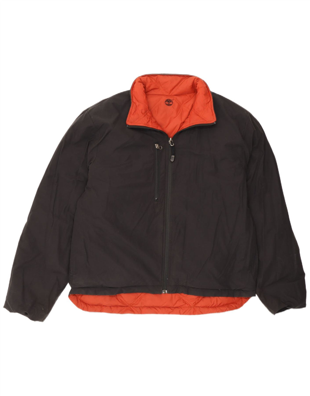 Timberland Veste matelassée réversible pour homme UK 40 Large Orange Nylon