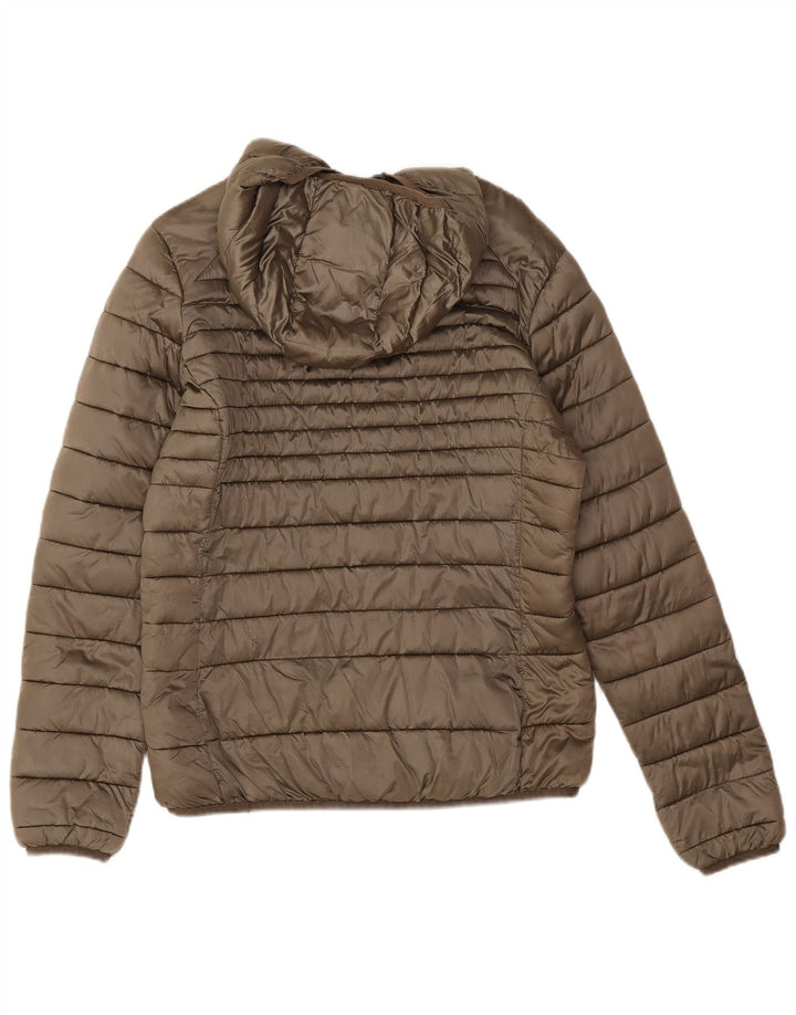 Invicta Veste matelassée à capuche pour femme UK 14 Large Kaki Polyamide