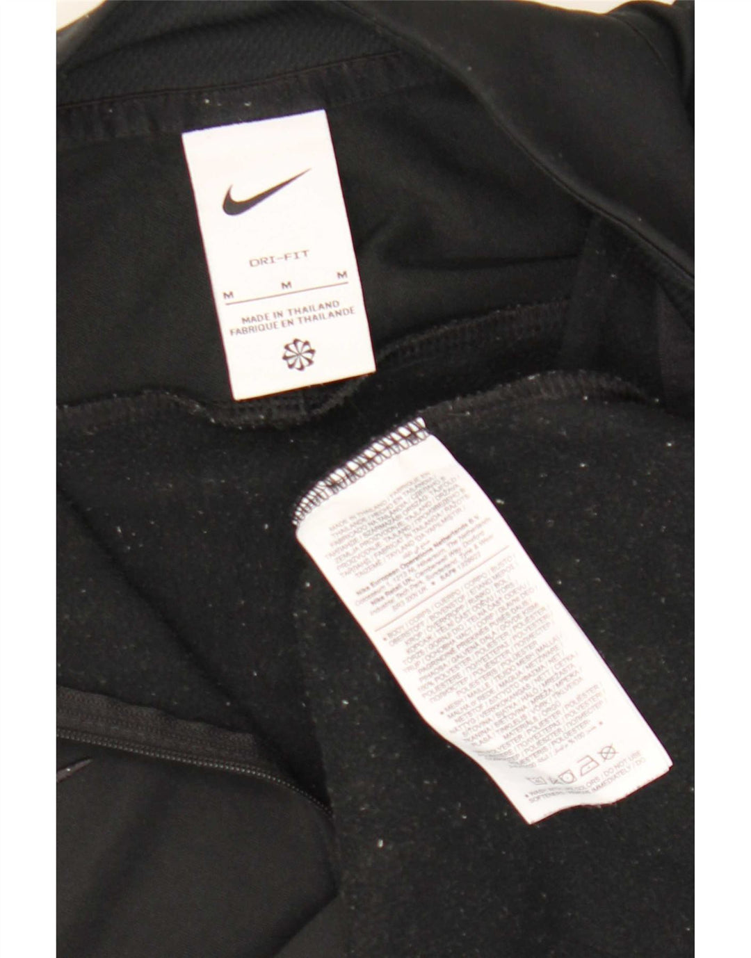 Nike Hommes Dri Fit Zip Neck Pull Survêtement Haut Noir Moyen Polyester