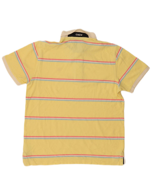 Crew Clothing Polo Rugby Homme XL Coton Rayé Jaune