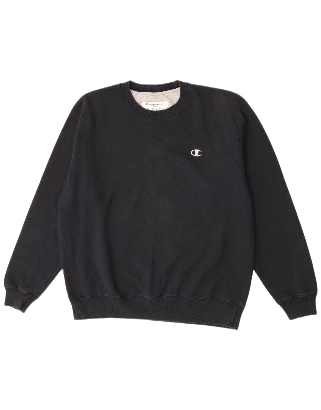 Champion Sweat-shirt pour homme en coton noir Taille L