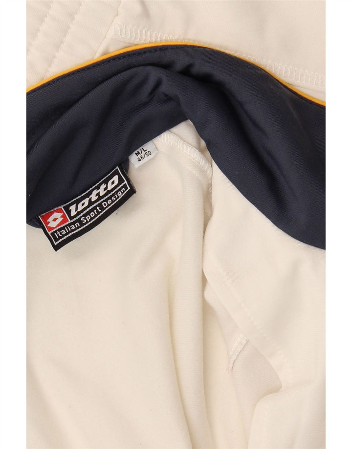 Lotto Veste de survêtement pour Homme Blanc cassé Medium Sports