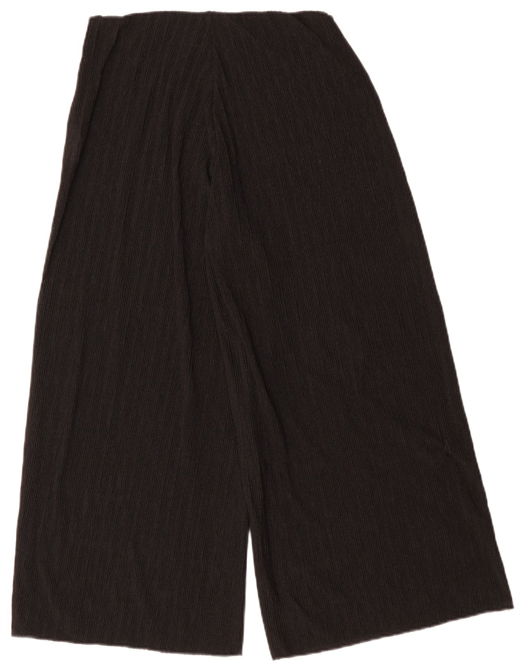 Pantalon décontracté à jambe large pour femme ZARA Medium W30 L27 Polyester noir