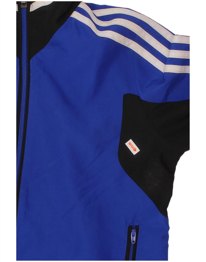 ADIDAS Veste de survêtement pour garçon 7-8 ans Bleu Colorblock Polyester