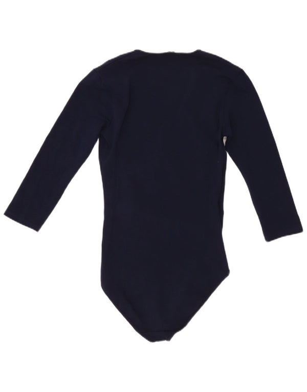 Zara Body à manches 3/4 pour femme UK 8 Small Bleu marine en coton