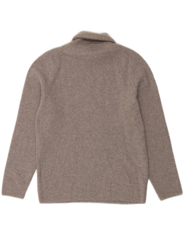 Massimo Dutti Pull col roulé pour femme UK 16 Large Gris
