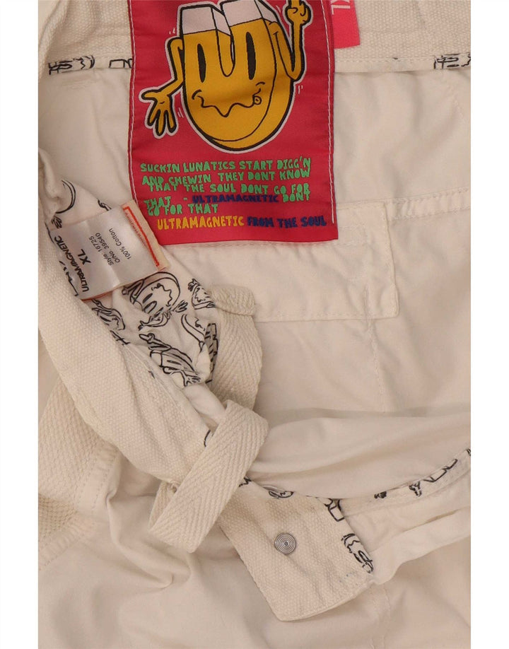 Short cargo homme ultramagnétique XL W38 coton blanc