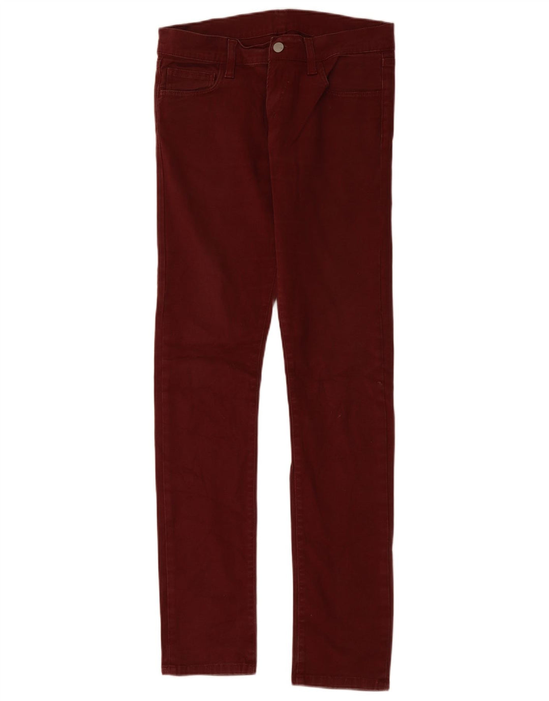 CARHARTT Pantalon décontracté slim femme W30 L34 Coton bordeaux