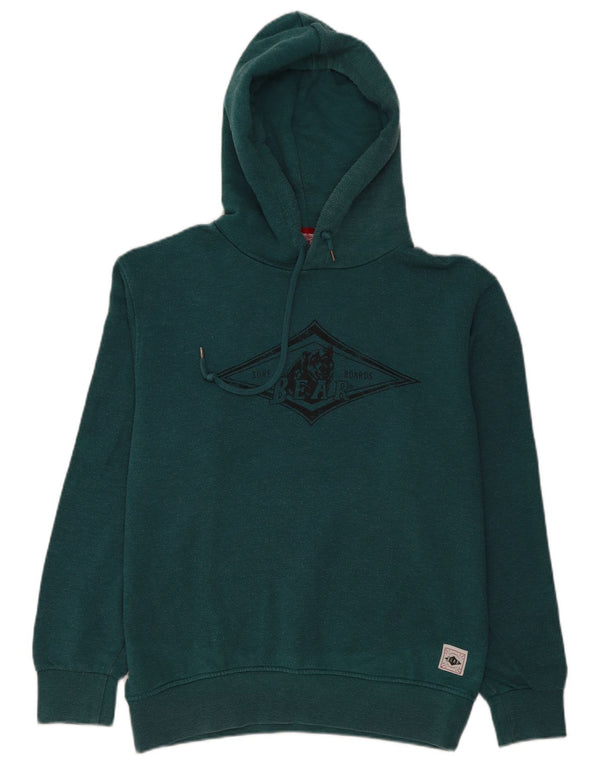 Bear Pull à capuche graphique pour homme XL en coton vert