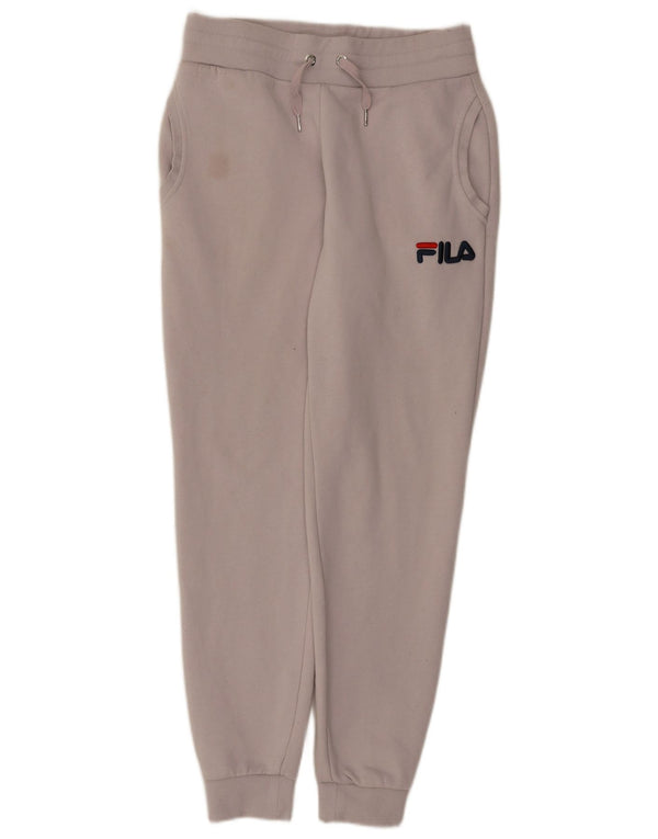 Fila Pantalon de survêtement pour femme Joggers UK 10 Small Blanc Polyester