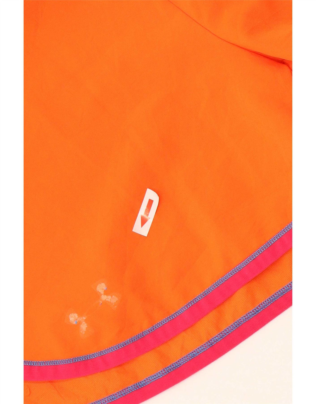 Under Armour Short de sport pour femme UK 8 Small Orange Rayé Polyester