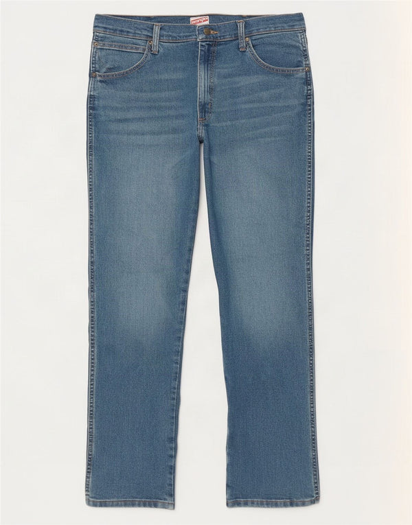 Wrangler Jean droit femme W34 L29 bleu coton