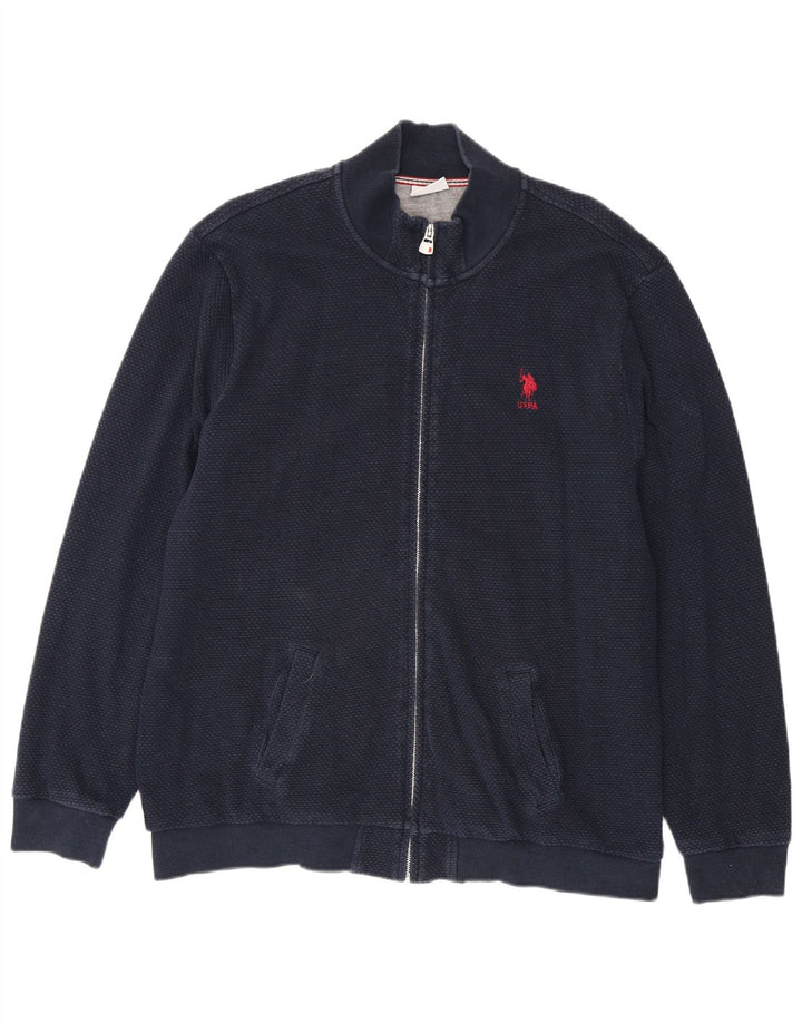 U.S. Polo Assn. Veste de survêtement pour hommes 2XL bleu marine