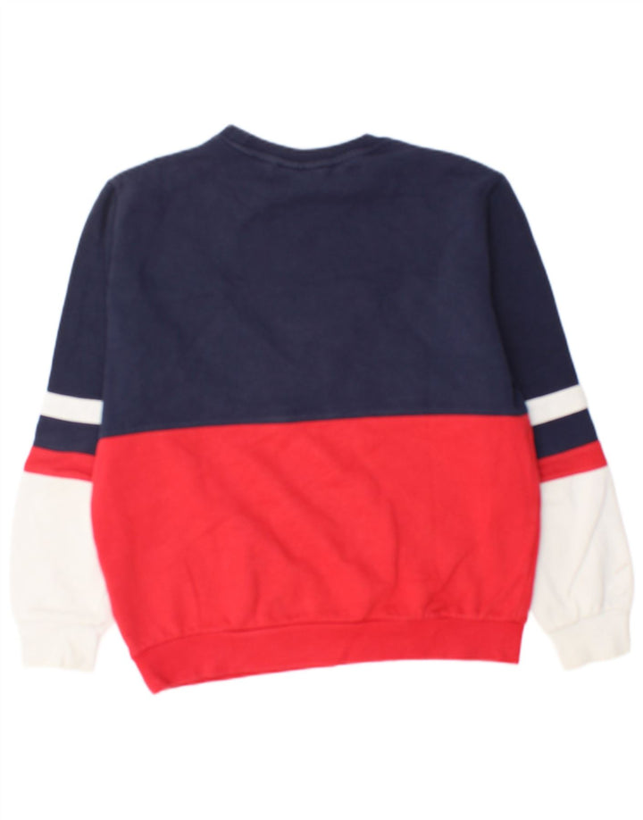 Fila Homme Graphic Sweatshirt Jumper Petit Multicolore Colourblock Coton