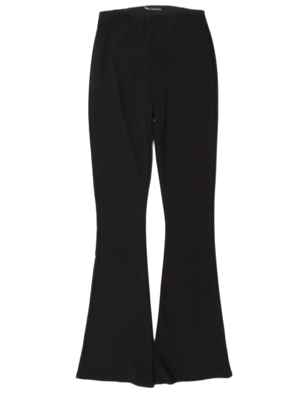 Zara Femmes Flare Leggings UK 44 Medium Noir Polyester