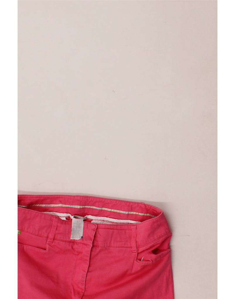IZOD Womens Straight Capri Trousers US 6 Medium W28 L15 Pink Cotton Vintage Izod and Second-Hand Izod from Messina Hembry 