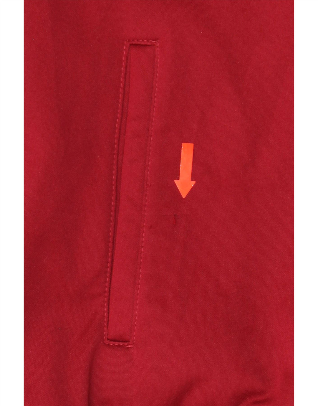 ERREA Pull à capuche zippé pour homme Large Rouge Polyester
