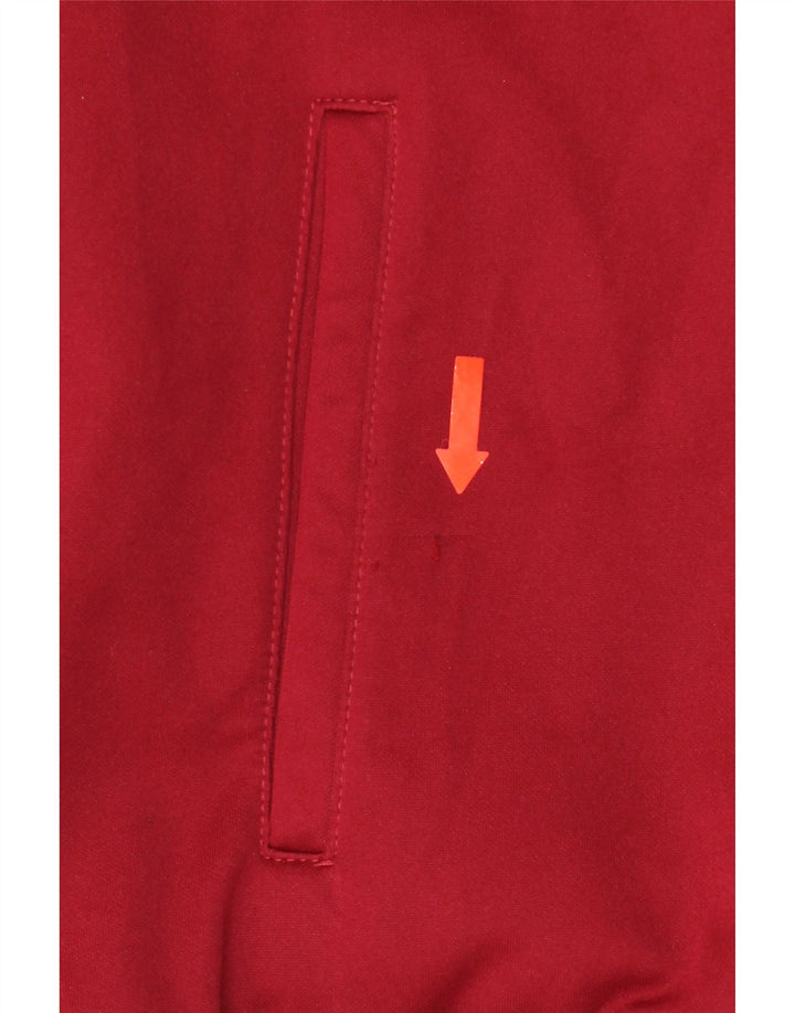 ERREA Pull à capuche zippé pour homme Large Rouge Polyester