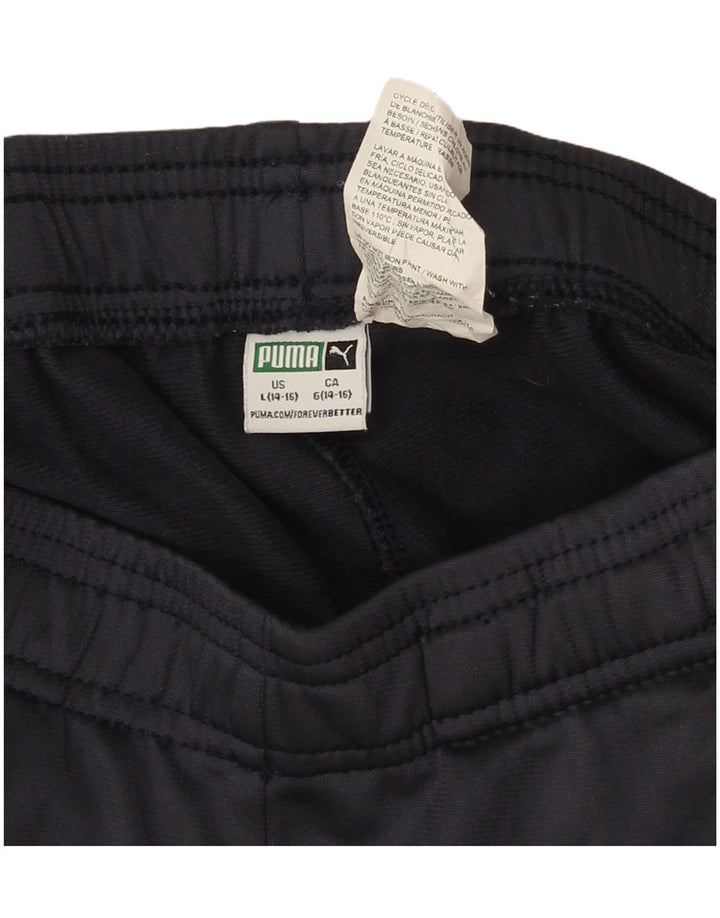 Puma Pantalon de Survêtement Garçon Joggers 14-15 Ans Large Bleu Marine Polyester