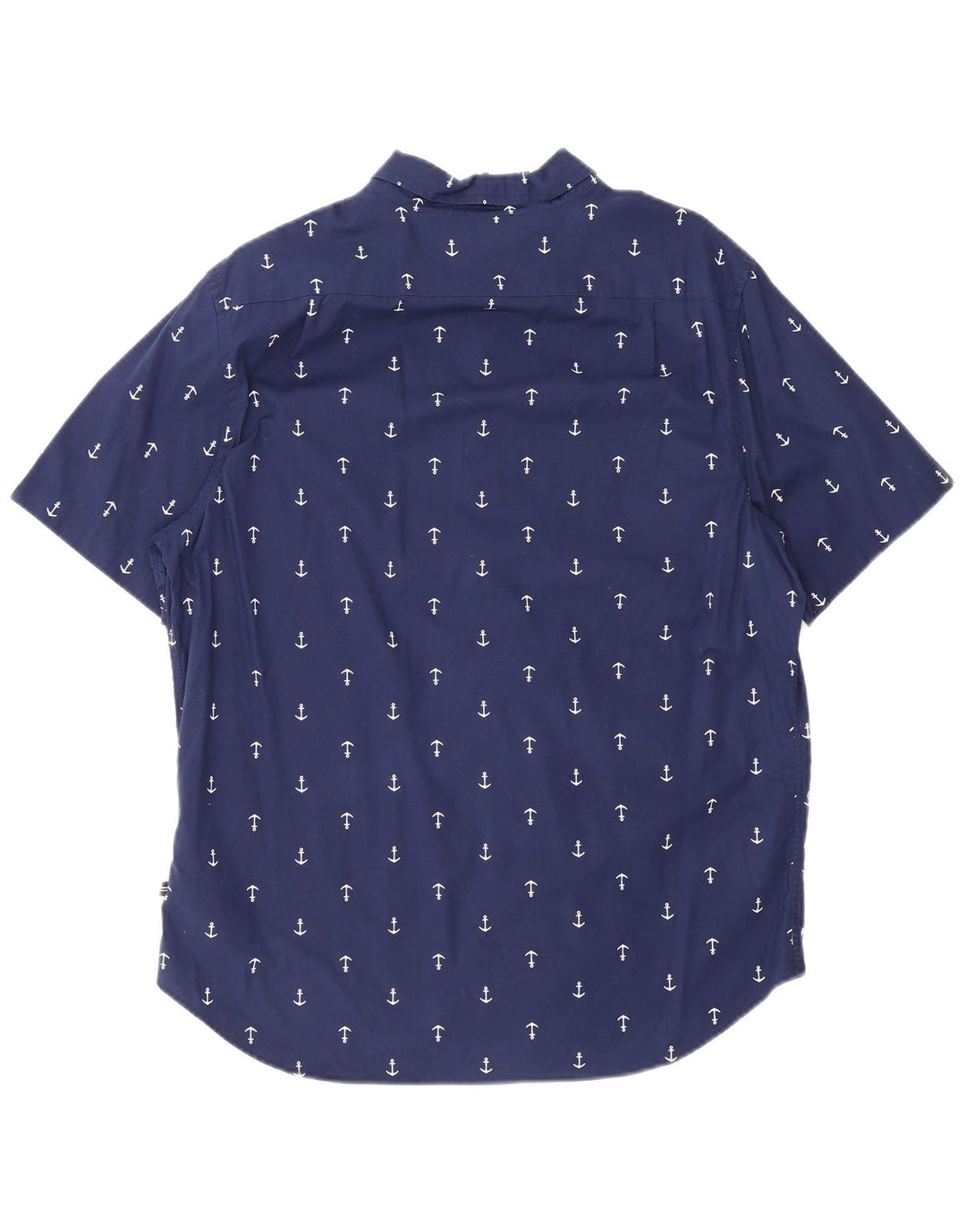 Nautica Chemise extensible à manches courtes pour homme Motif abstrait Bleu marine Taille L