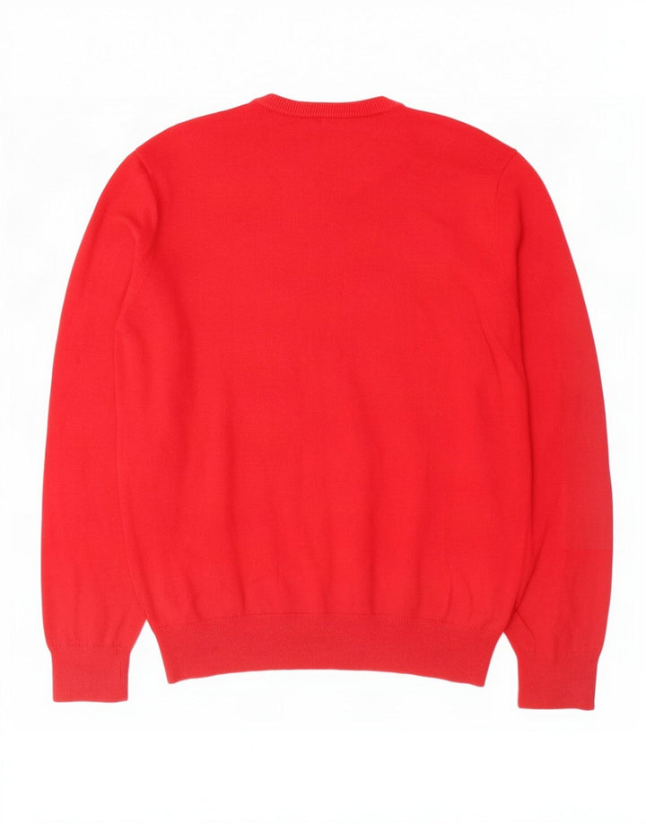 Gap Pull Col V Femme Grand Rouge Coton