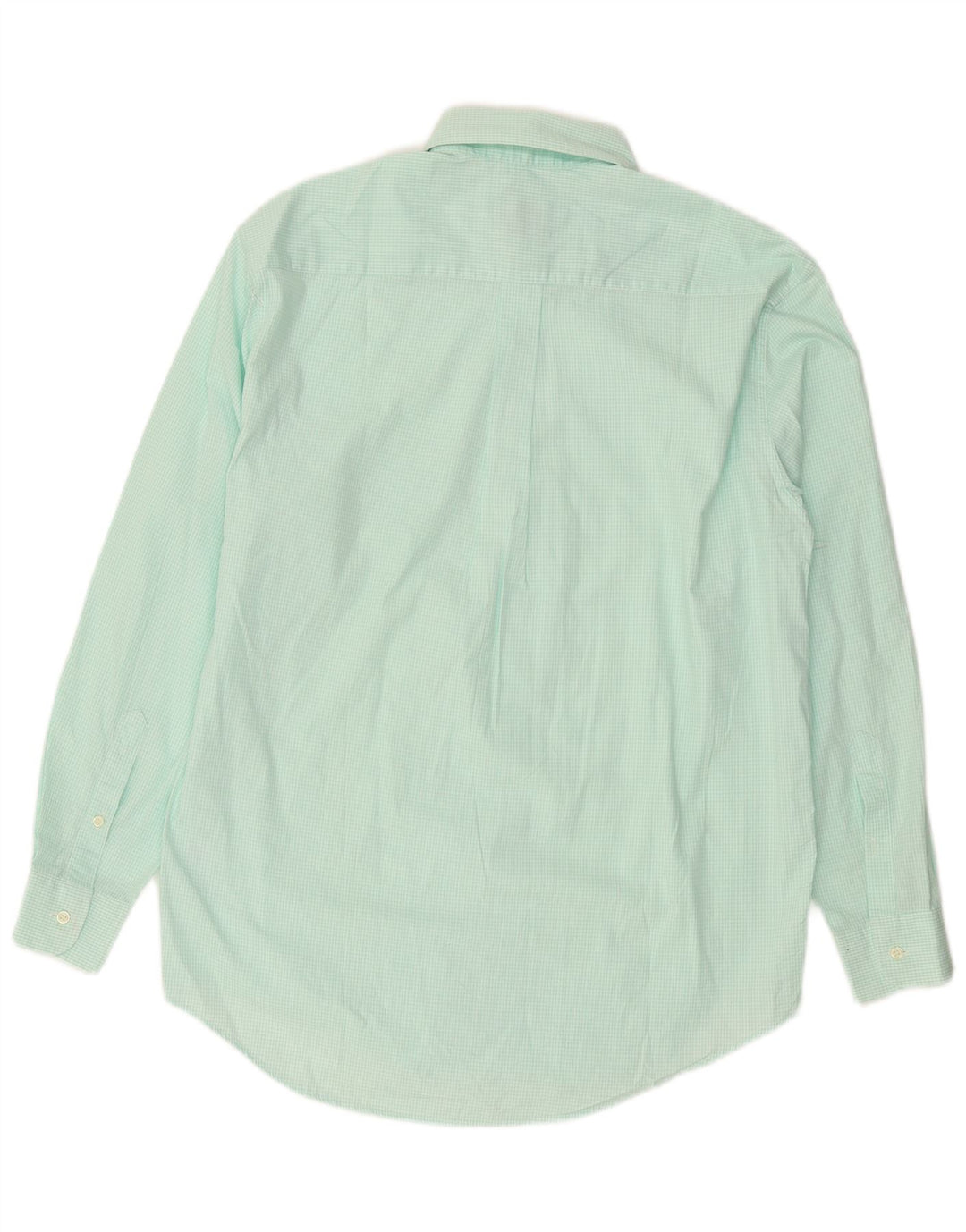 BENETTON Chemise Homme Medium Turquoise Vichy Coton
