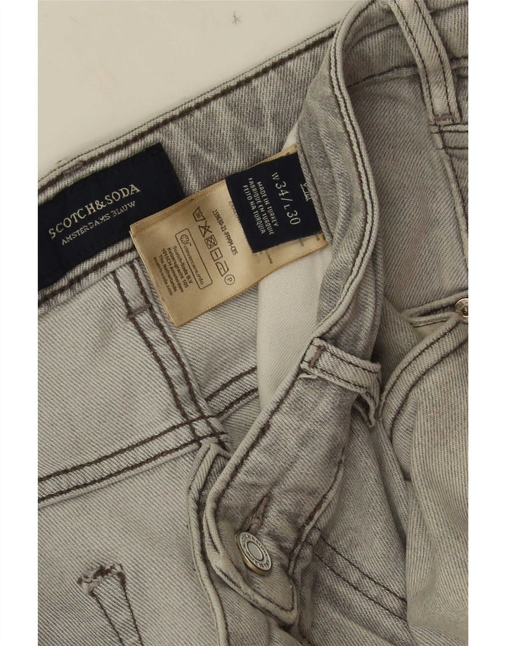 Scotch & Soda Jean Slim Homme W34 L30 Gris Coton