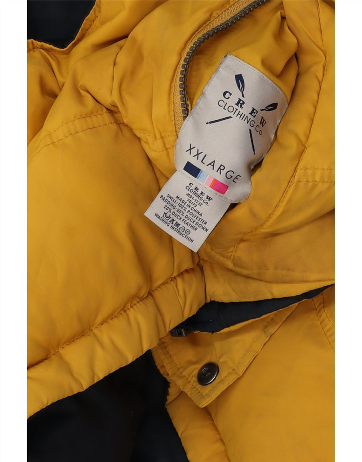 Crew Clothing Gilet matelassé réversible pour homme UK 44 2XL Bleu marine Polyester