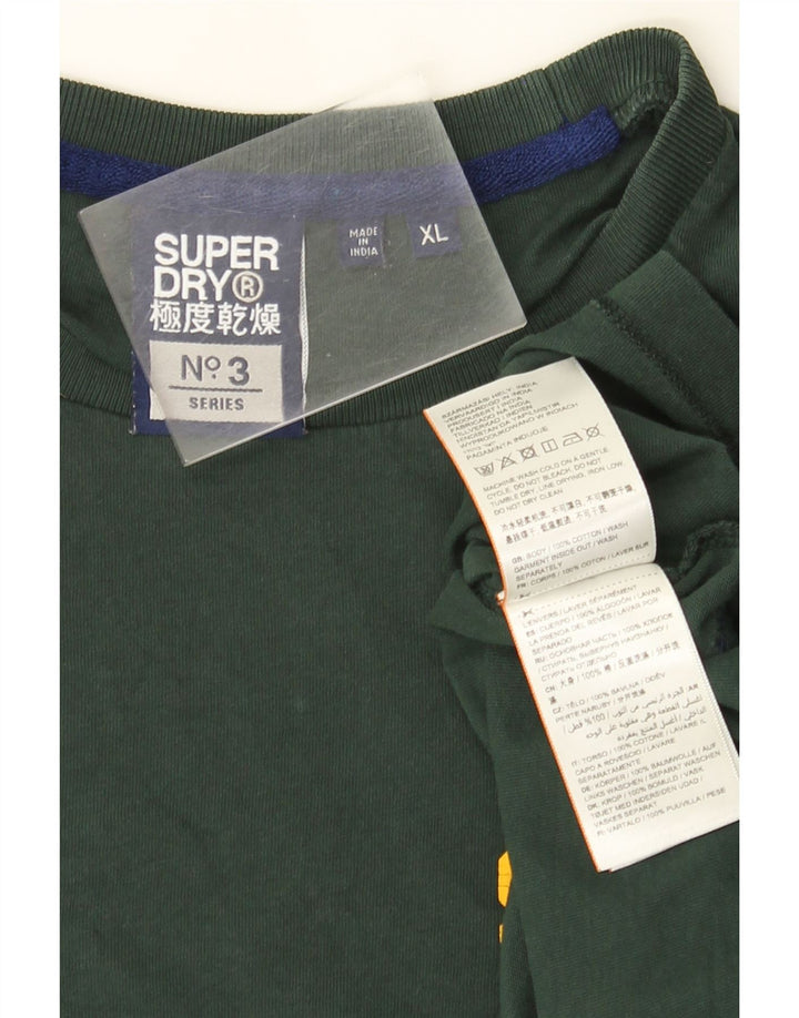 Superdry Haut graphique à manches longues XL en coton vert pour homme