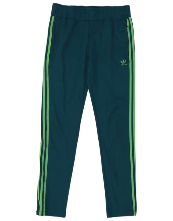 Adidas Pantalon de survêtement pour femme UK 12 Bleu moyen Coton