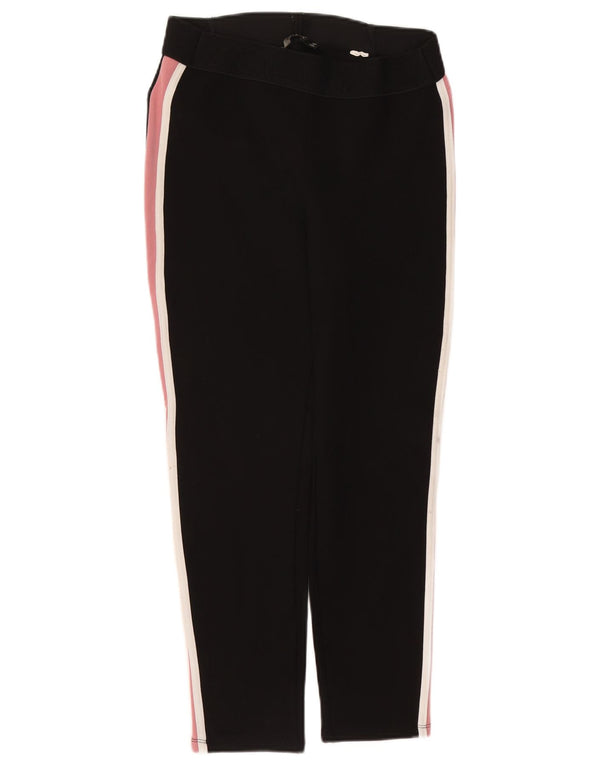 Zara Pantalon de survêtement court pour femme UK 18 XL Noir Colourblock