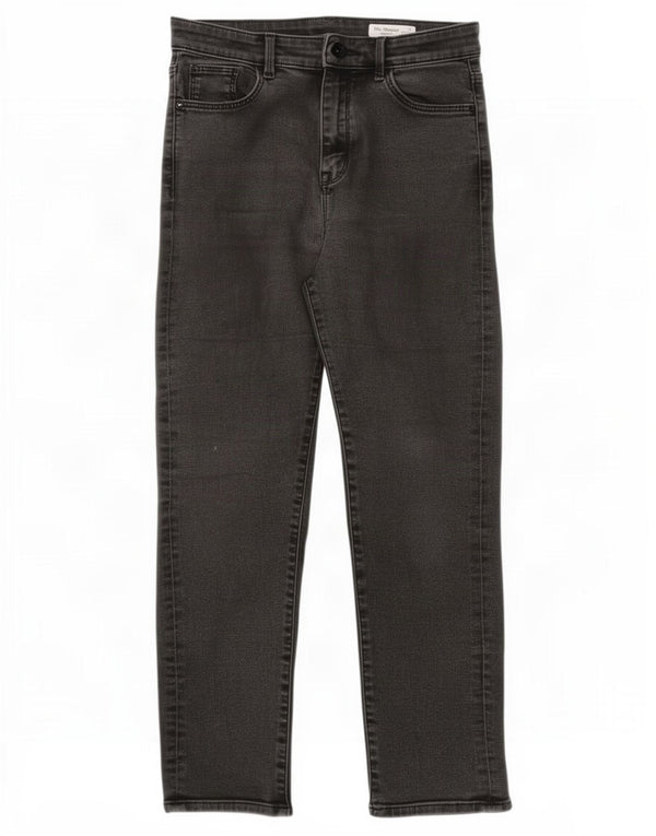 Marks & Spencer Jean droit cigarette pour femme UK 10 Small W28 L26 Noir