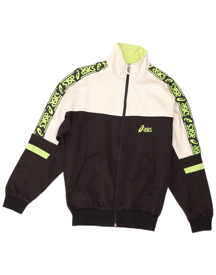 Asics Veste de Survêtement Graphique Homme IT 44 XS Noir Colorblock