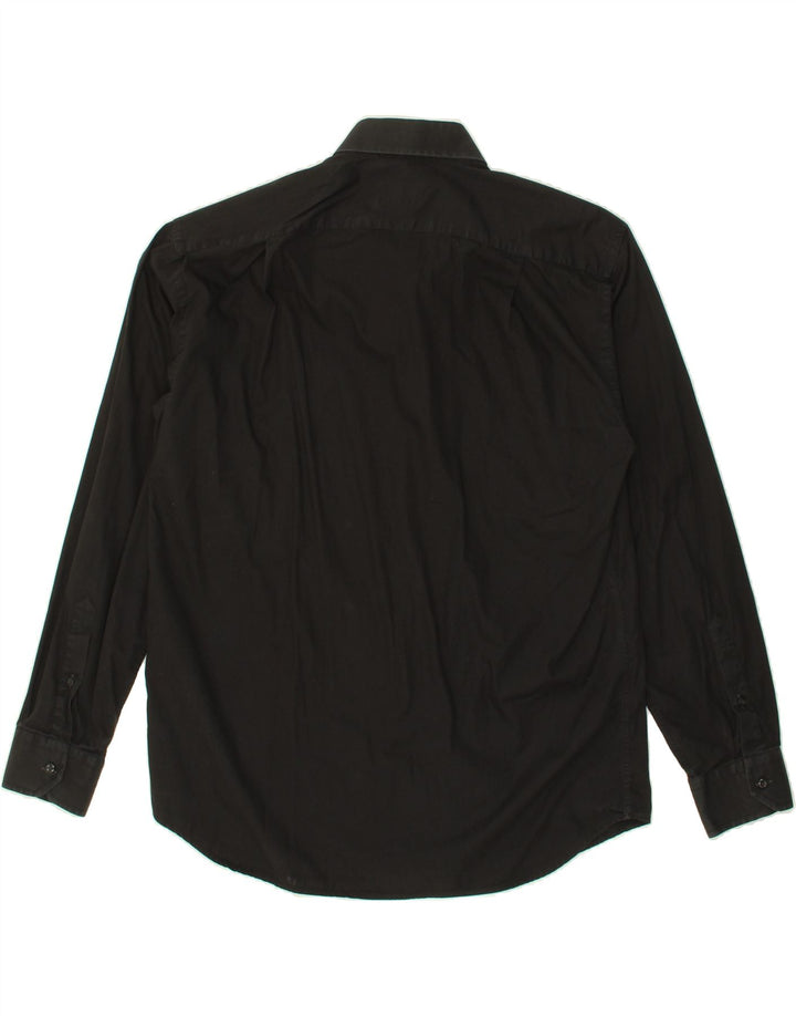ROCCOBAROCCO Mens Shirt Size 43 17 XL Black Cotton Vintage Roccobarocco and Second-Hand Roccobarocco from Messina Hembry 