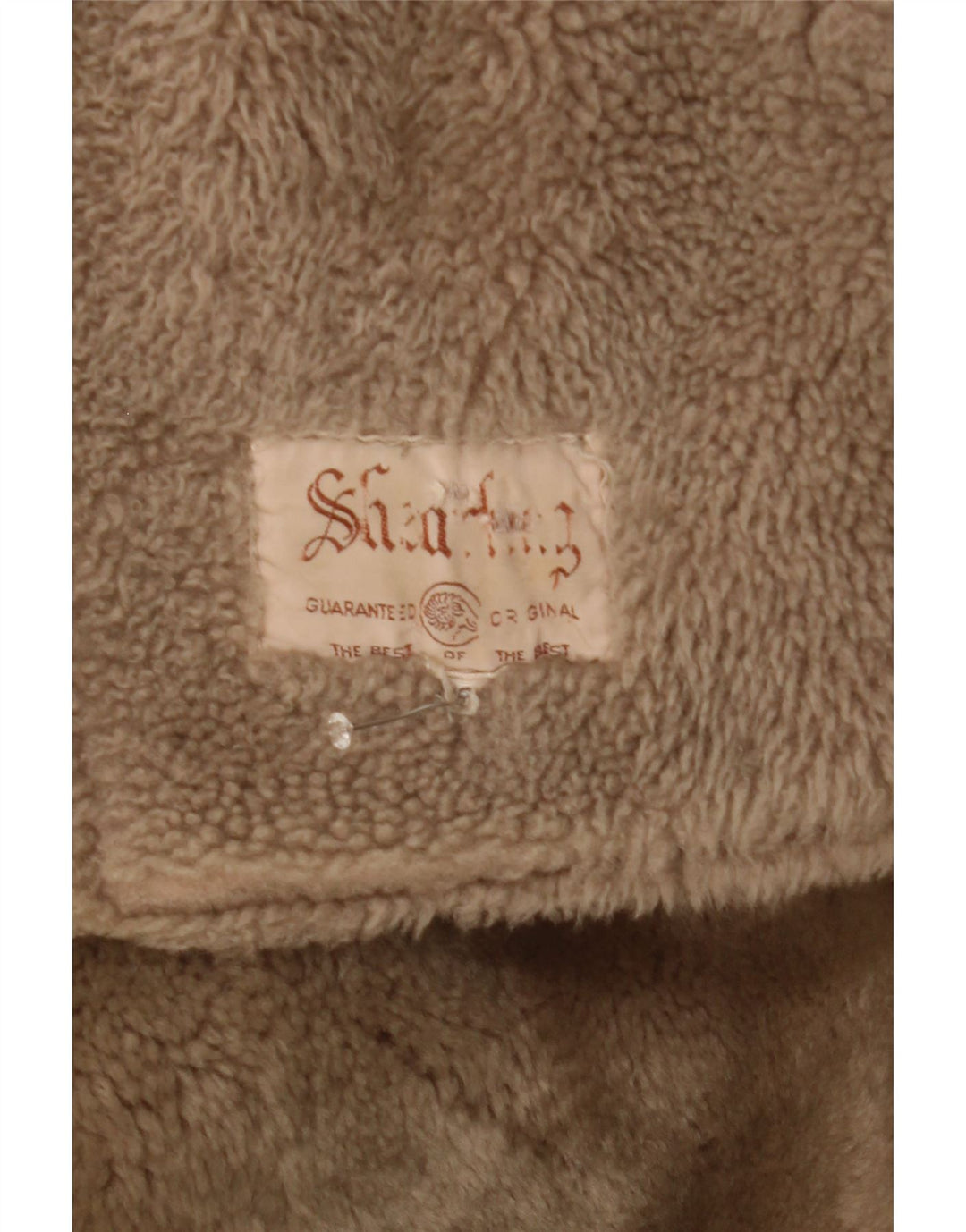 Veste Shearling Femme Vintage IT 46 Grand Shearling Beige