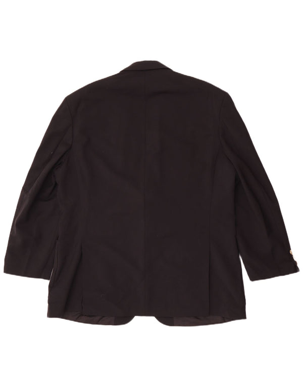 Marks & Spencer Veste blazer à 2 boutons pour homme UK 46 XL Noir Polyester