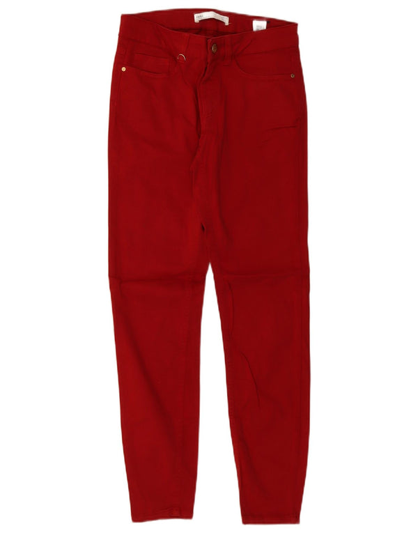 Zara Femme Z1975 Jean Skinny EU 34 2XS W24 L27 Rouge Coton