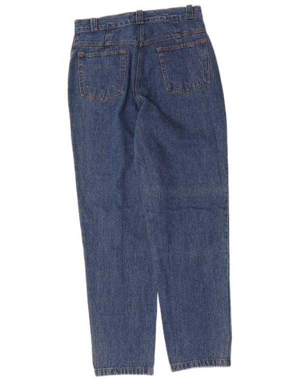 Raspberry Jean fuselé taille haute pour femme UK 14 Medium W30 L30 Bleu Coton
