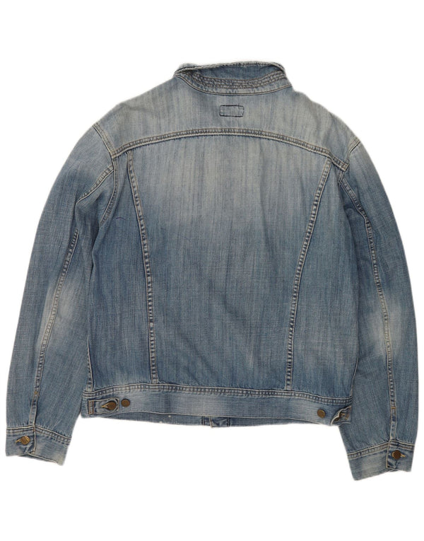 Lee Veste en Jean Homme UK 44 2XL Bleu Coton