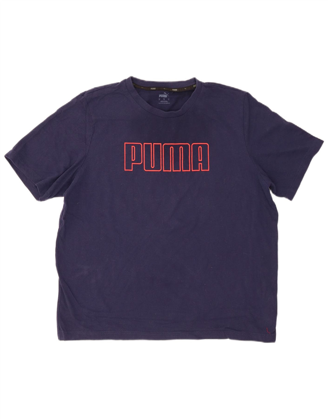 PUMA T-Shirt Graphique Homme XL Bleu Marine Coton