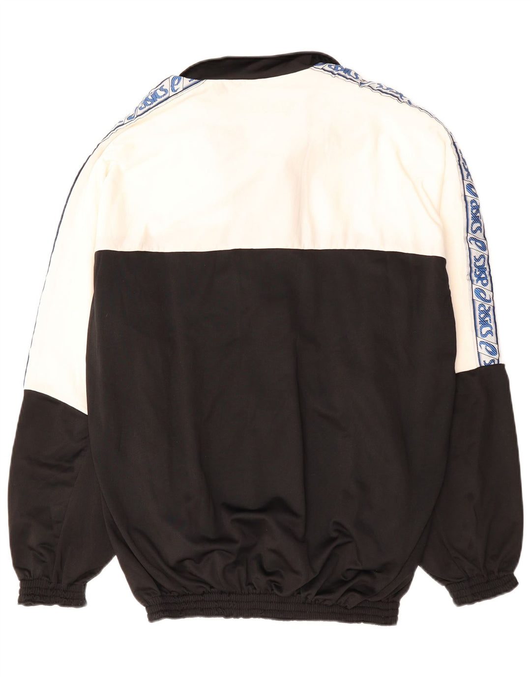 ASICS Veste de survêtement graphique pour hommes, grand, noir, colour block