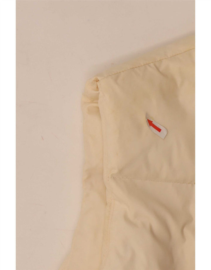 Napapijri Gilet rembourré graphique pour homme UK 38 Medium Off White Polyamide
