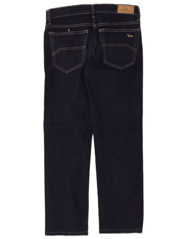 Harmont & Blaine Jean droit femme IT 46 Large W32 L28 bleu marine coton