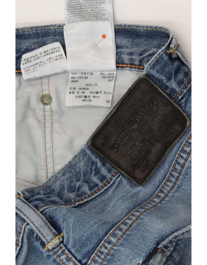 Levi's Jean Droit 508 Femme W32 L34 Bleu Coton