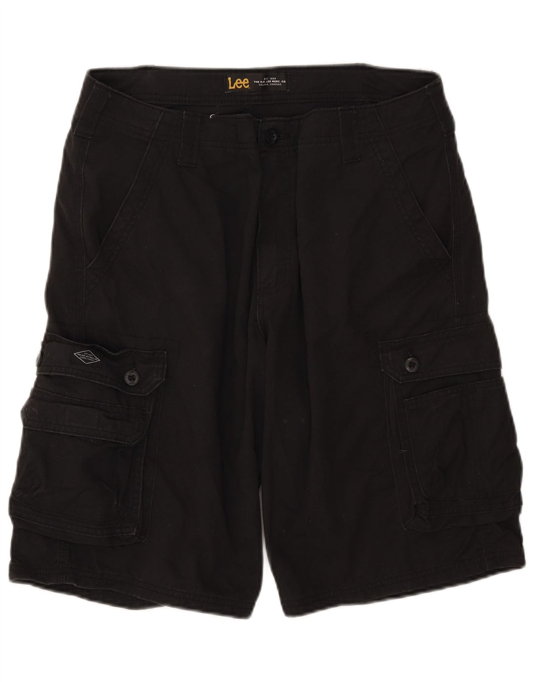 Lee Short Cargo Homme W34 Grand Coton Noir