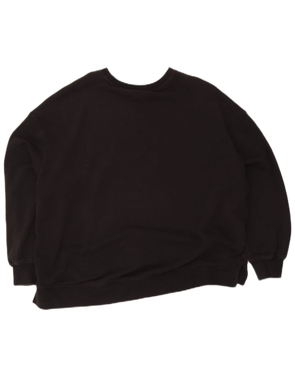 Puma Sweat-shirt surdimensionné graphique pour femme UK 16 Grand Noir Floral