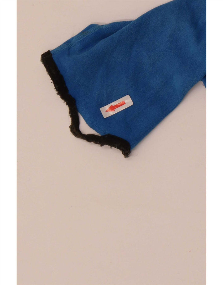 Adidas Femme Coupe ample Col zippé Haut à manches longues Bleu moyen Polyester